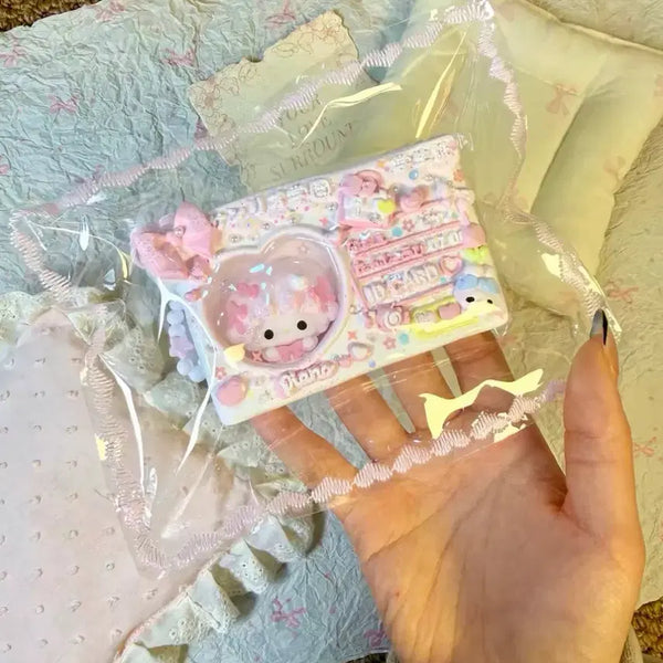 [BUNJANG] Handmade Transparent Student ID Pouch / 학생증 말랑이 수제말랑이