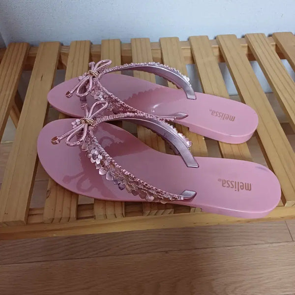 [BUNJANG] Melissa Harmonic Chrome Slides / 멜리사 하모닉 크롬 쪼리 (택포)
