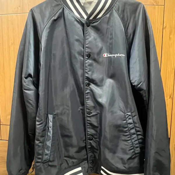 [BUNJANG] Champion Nylon Stadium Varsity Jacket / 챔피온 나일론 스타디움 바시티 자켓