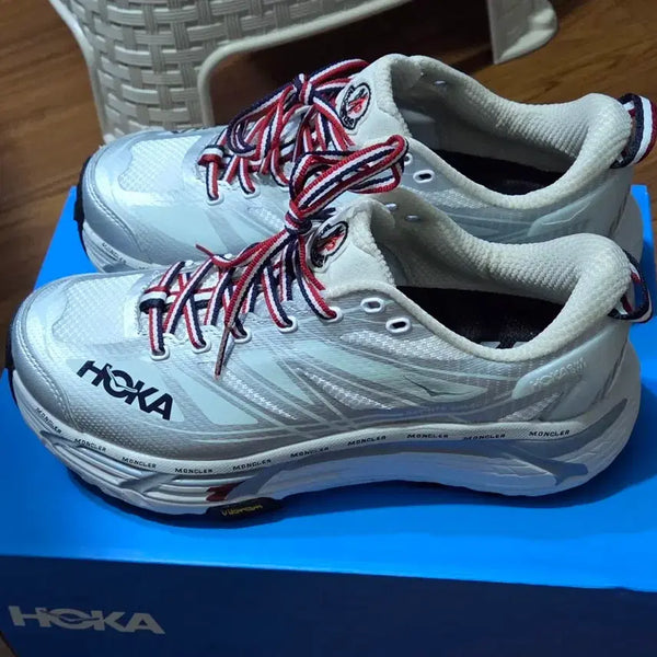 [BUNJANG] Hoka x Moncler Malphite Speed 2 White Sneakers / 호카 x 몽클레르 마파테 스피드 2 화이트
