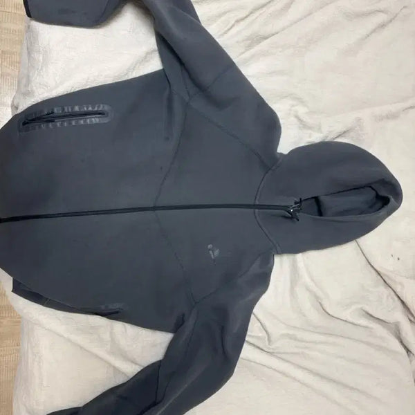 [BUNJANG] Nike Tech Fleece Full-Zip Hoodie Dark Grey / 나이키 테크팩 후드집업 다크그레이