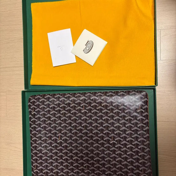 [BUNJANG] Goyard Saint Louis Clutch GM Black / 고야드 세나 클러치 GM 블랙 풀구성 이너백 포함