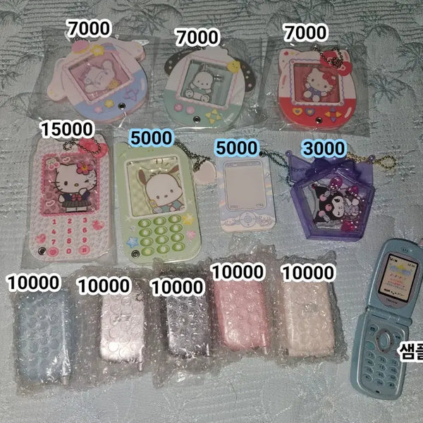 [BUNJANG] Sanrio Photocard Holder Keychain / 산리오 증사키링 증사홀더 가챠 휴대폰가챠 폴더폰가챠
