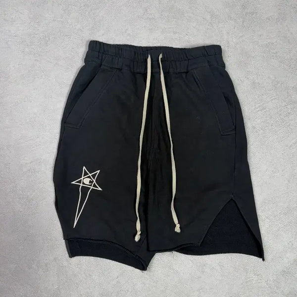 [BUNJANG] Rick Owens Champion Collaboration Drawstring Sweat Shorts / Rick Owens Champion Drawstring Shorts