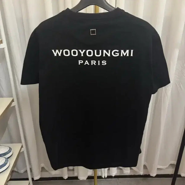 [BUNJANG] Wooyoungmi Black Back Logo Short Sleeve T-shirt / [46] 우영미 백로고 반팔티 블랙