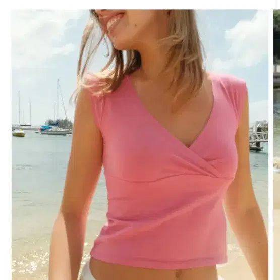 [BUNJANG] Brandy Melville Pink Y2K Vintage Tank Top / 브랜디멜빌 탱크탑 핑크 y2k 빈티지