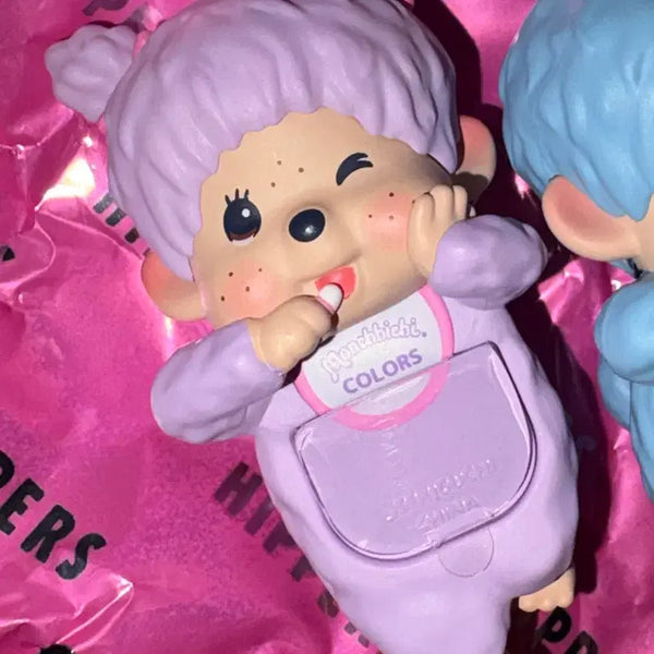 [BUNJANG] Monchhichi Hyper Wink Series Lilac / 몬치치 히퍼 윙크 시리즈 연보라색