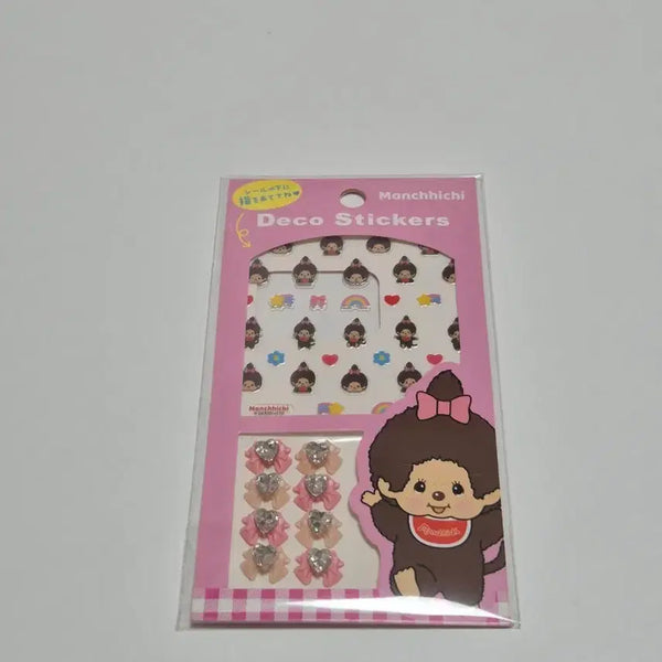 [BUNJANG] Monchhichi Character Deco Sticker Set / 몬치치 데코 스티커