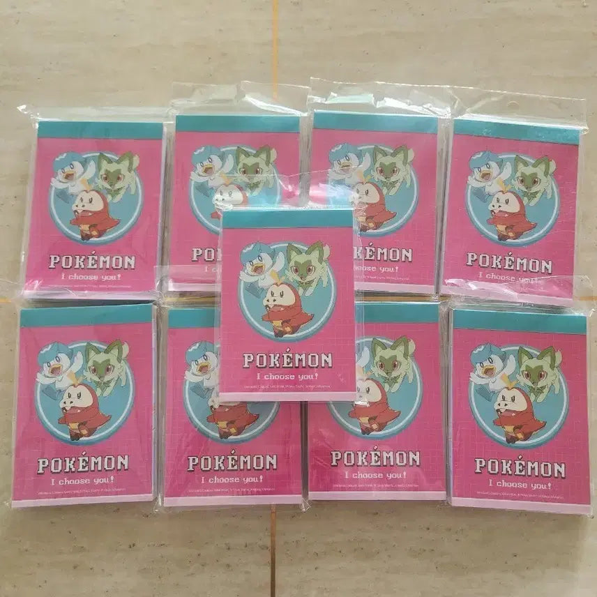 [BUNJANG] Pokemon Memo Pads (Set of 9) / 포켓몬스터  메모패드 9개  새상품