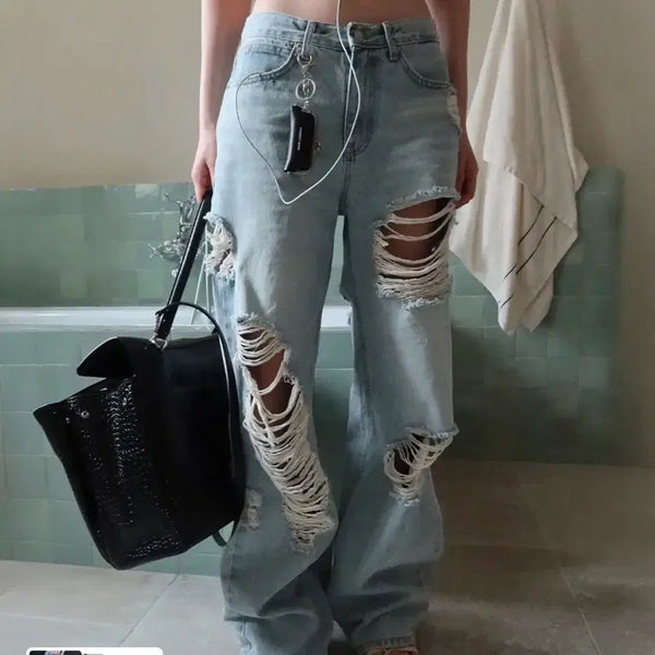 [BUNJANG] Project Wave Vintage Wide Pants - Medium / 프로젝트 웨이브 빈티지 와이드 팬츠-M