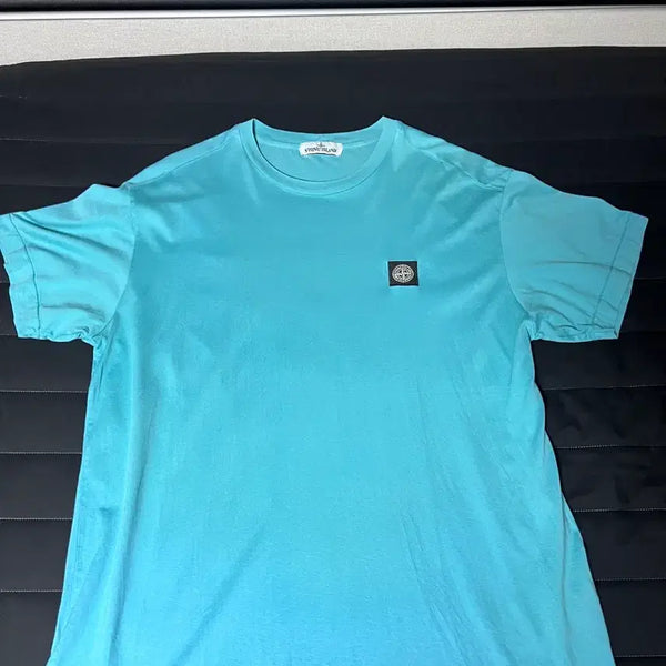 [BUNJANG] Stone Island Short Sleeve T-Shirt Cool Tone Blue / 스톤아일랜드 반팔티 쿨톤 블루