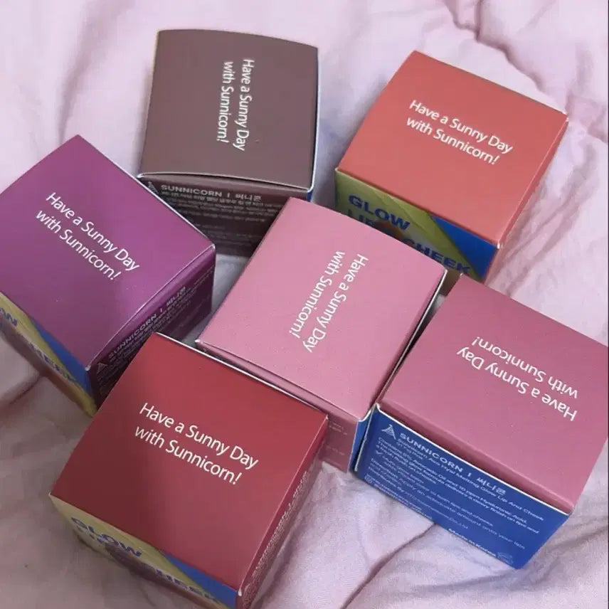 [BUNJANG] Sunnycon Avow Hyal Melting Glow Lip & Cheek 6 Piece Bundle Set (Sealed) / 미개봉 새상품 써니콘 아보 히알 멜팅 글로우 립앤치크 6종 일괄