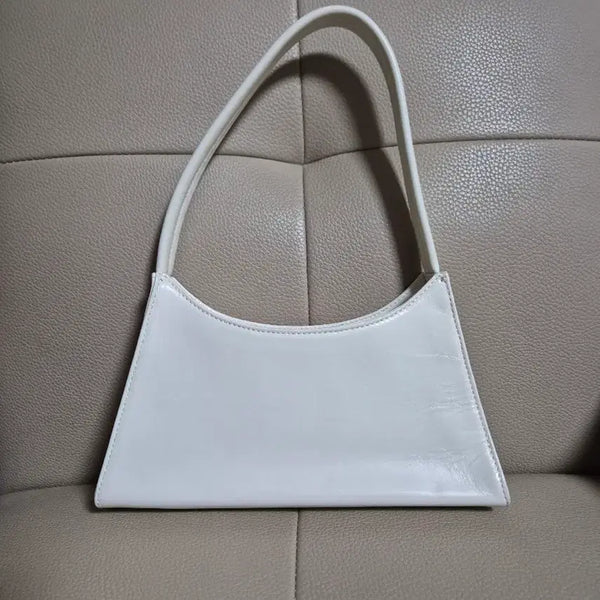 [BUNJANG] JSNY Glossy Leather Tote Bag / jsny 글로시 백 크림