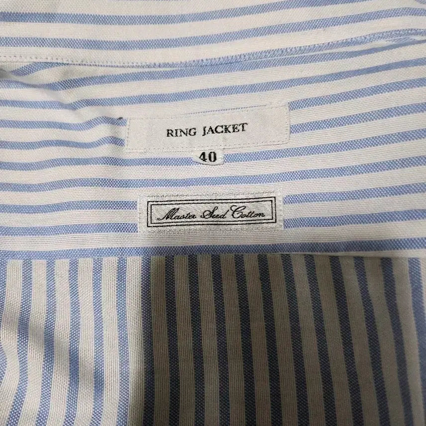 [BUNJANG] Ring Jacket Stripe Shirt Size 40 / 링자켓 스트라이프 셔츠 40