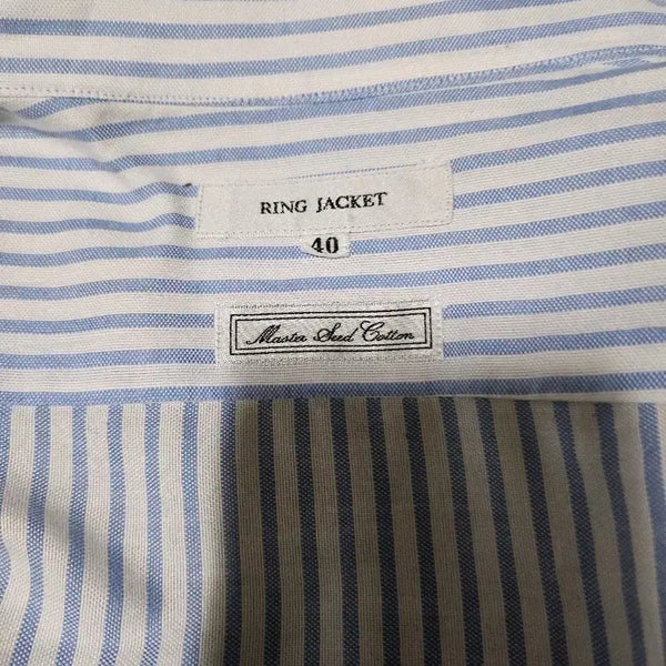 [BUNJANG] Ring Jacket Stripe Shirt Size 40 / 링자켓 스트라이프 셔츠 40