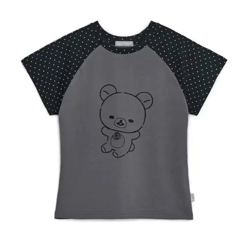 [BUNJANG] Hug Your Skin Rilakkuma Short Sleeve T-Shirt (Korilakkuma) / 허그유어스킨 리락쿠마 반팔티 코리락쿠마