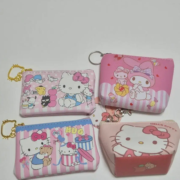 [BUNJANG] Sanrio Mini Pouch 4-Piece Bundle Set / 산리오 미니 파우치 4종 일괄