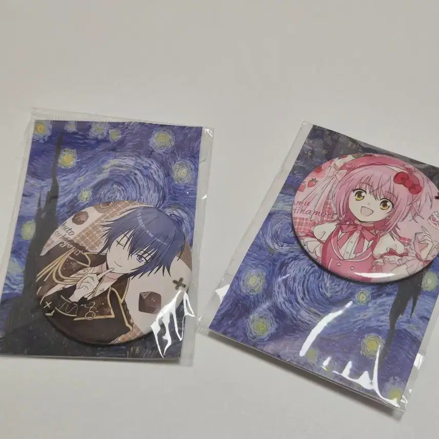 [BUNJANG] Shugo Chara! Tadase Tomoe & Amu Hinamori Dessert Edition Pin Set / 캐릭캐릭체인지 토마,아무 뱃지 세트