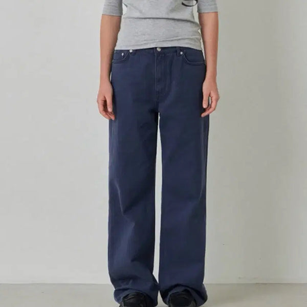 [BUNJANG] Eve Sage Low Rise Blue Denim Jeans / 이브세이지 로우라이즈 블루데님