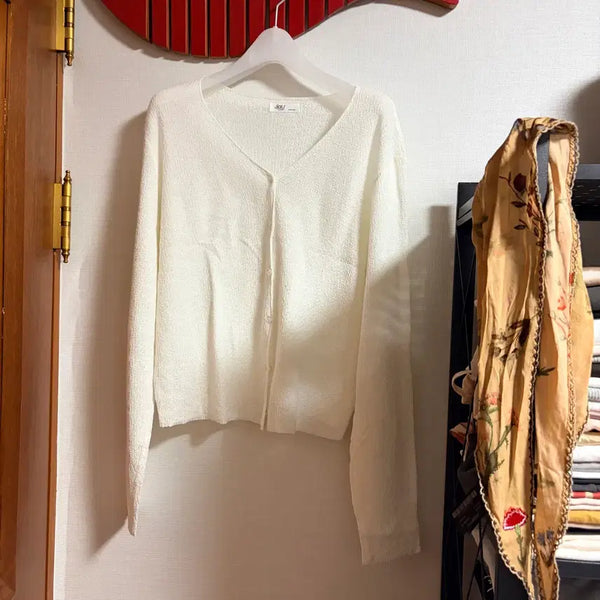 [BUNJANG] Sheer Knit Cardigan / 여리여리템 아이 가디건