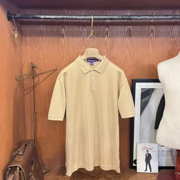 [BUNJANG] Ralph Lauren Purple Label Pique T-Shirt Size L / 랄프로렌 퍼플라벨 피퀘티셔츠 105