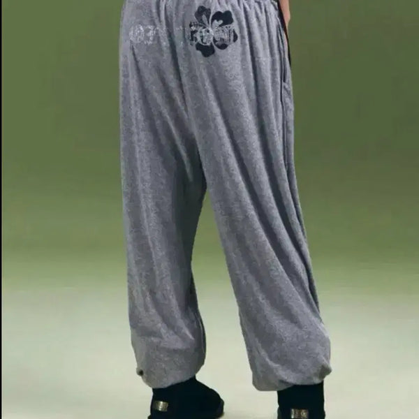 [BUNJANG] Please Follow WENEE Terry Jogger Pants Grey (Worn by Kim Chaewon) / 플리즈노팔로우 위니 테리 조거 팬츠 그레이(김채원 착용)