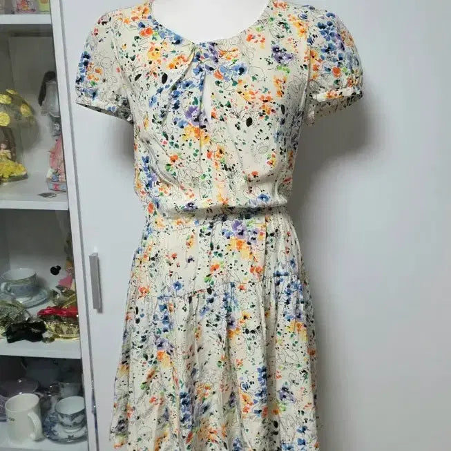 [BUNJANG] American Brand Floral Juicy Banded Dress / 미국브랜드 플라워 juicy 밴드 원피스