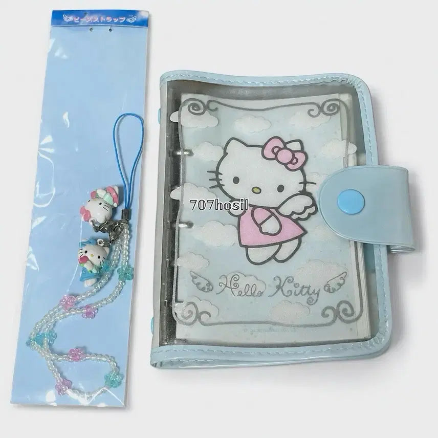 [BUNJANG] Vintage Angel Kitty Cloud Kitty Diary with Kitty Strap / 고전 천사키티 엔젤키티 구름키티 다이어리 키티스트랩