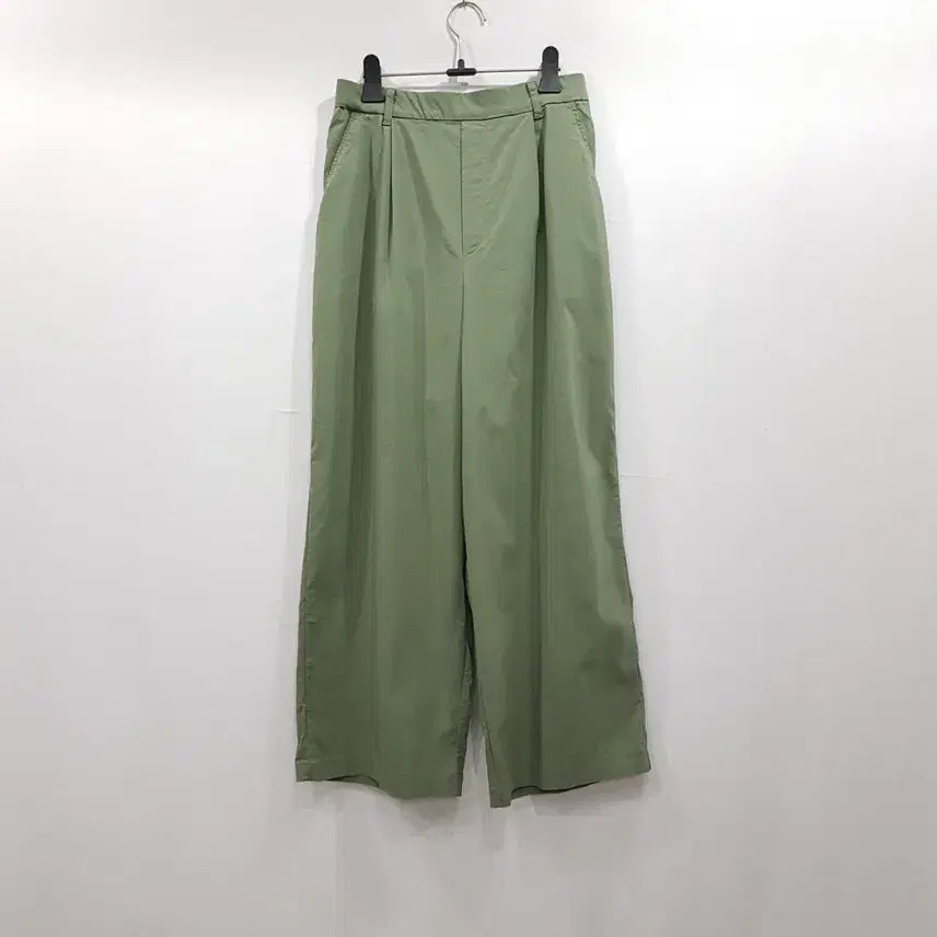 [BUNJANG] Vintage Linen Blend Wide Pants (Women's L) / R764 빈티지 밴딩 핀턱 린넨 마 통 와이드 바지 여L