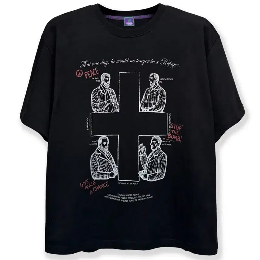 [BUNJANG] Was MT Cross Short Sleeve T-Shirt Size 1 / [1] 워즈 was 엠티 십자가 반팔 티셔츠