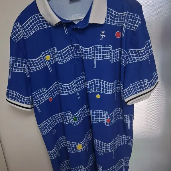 [BUNJANG] Castelbajac Golf Wear Tennis Court Design T-Shirt Size 105 / 까스텔바작 골프웨어 티 사이즈 105호 디자인강추 실착별로 사진참고
