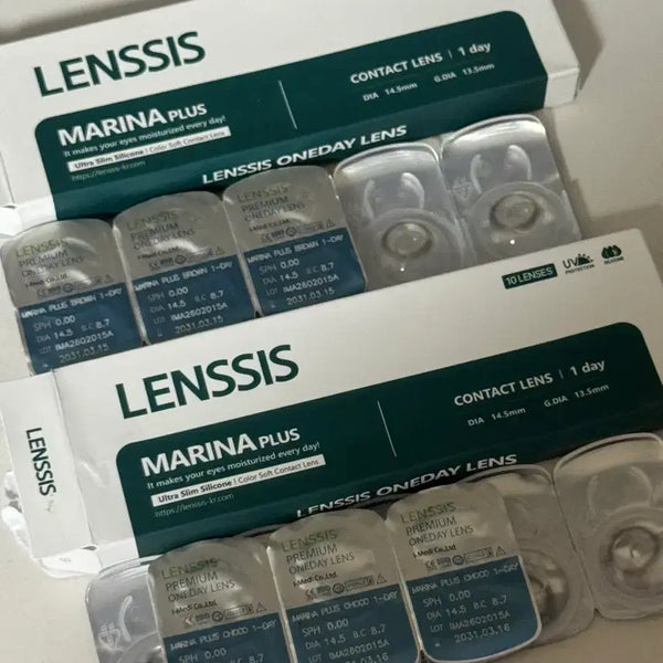 [BUNJANG] LENSIS Marina Brown/Choco Color Contact Lenses (Daily, Non-Prescription) / 렌시스 lensis 컬러 콘택트 무도수 원데이 렌즈 마리나초코 마리나브라운 13.5mm 미개봉