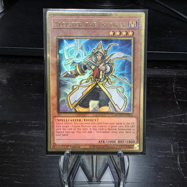 [BUNJANG] Yu-Gi-Oh! Aleister the Invoker (MAGO-EN016) Premium Gold Rare - New Illustration (English) / 유희왕 소환사 알레이스터 신일러 프리미엄 골드 레어 영판