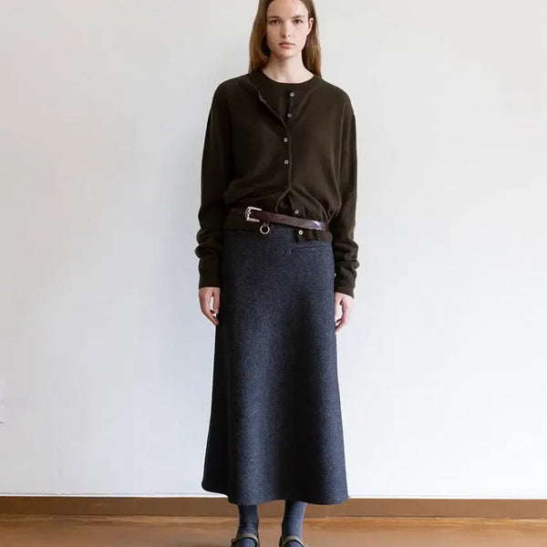 [BUNJANG] Suamare Sono Cashmere Round Knit Deep Khaki / 수아마르니트! 얼바닉30 낫띵리튼 lfm 문달 에토스 엘보른 게드 모노하
