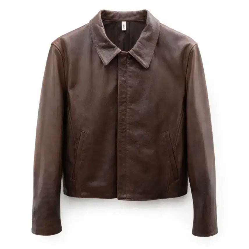 [BUNJANG] Tonywack Brown Cowhide Leather Jacket / 토니웩 브라운 레더자켓