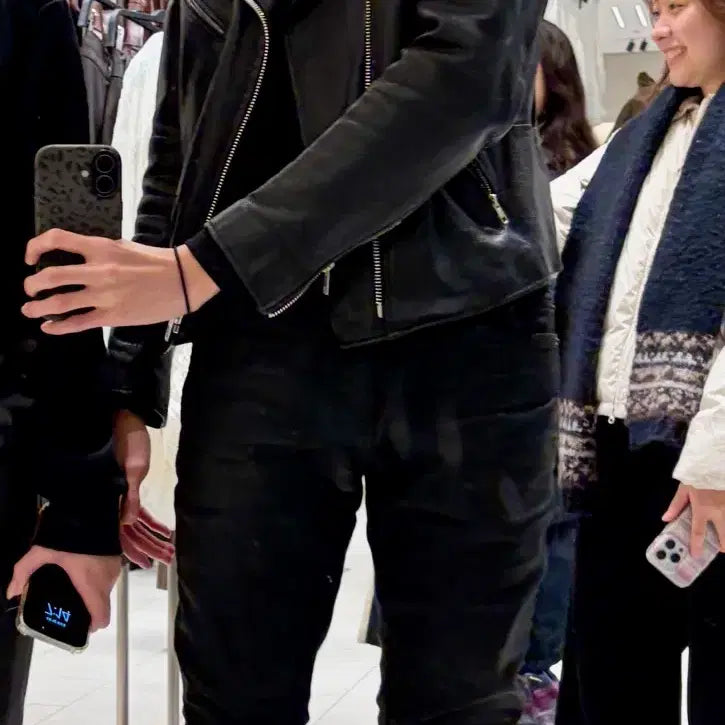 [BUNJANG] 206HOMME Lee Young-joon Leather Jacket (Saint Laurent Mood) / 206HOMME 이영준 레더 자켓 (생로랑 무드)