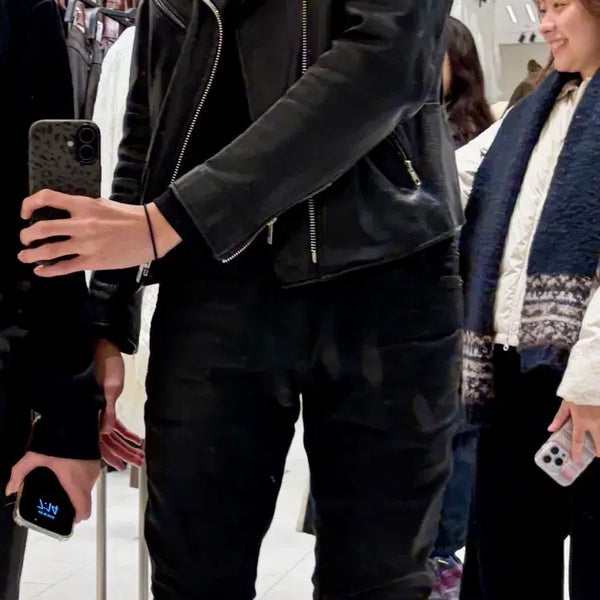 [BUNJANG] 206HOMME Lee Young-joon Leather Jacket (Saint Laurent Mood) / 206HOMME 이영준 레더 자켓 (생로랑 무드)