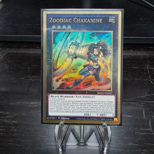 [BUNJANG] Yu-Gi-Oh! Zoodiac Drident Premium Gold Rare English / 유희왕 십이수 라이카 프리미엄 골드 레어 영판