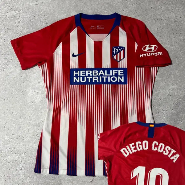 [BUNJANG] Nike Atletico Madrid 18-19 Home Jersey Short Sleeve Women's No.19 Costa / 나이키 AT 마드리드 18-19 홈 유니폼 반팔 우먼스 No.19 코스타