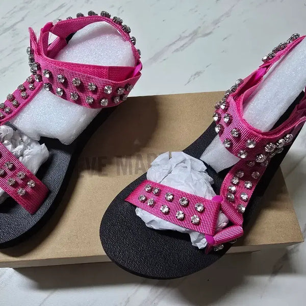 [BUNJANG] Steven Madden Cubic Sandals Size 7.5 / (새상품)스티븐매든 큐빅샌들7.5(235~240?)