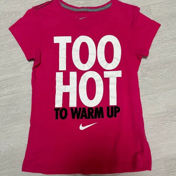 [BUNJANG] Nike Women's Slim Fit Pink T-Shirt / 최종 가격) 나이키 우먼스 슬림핏 핑크 티