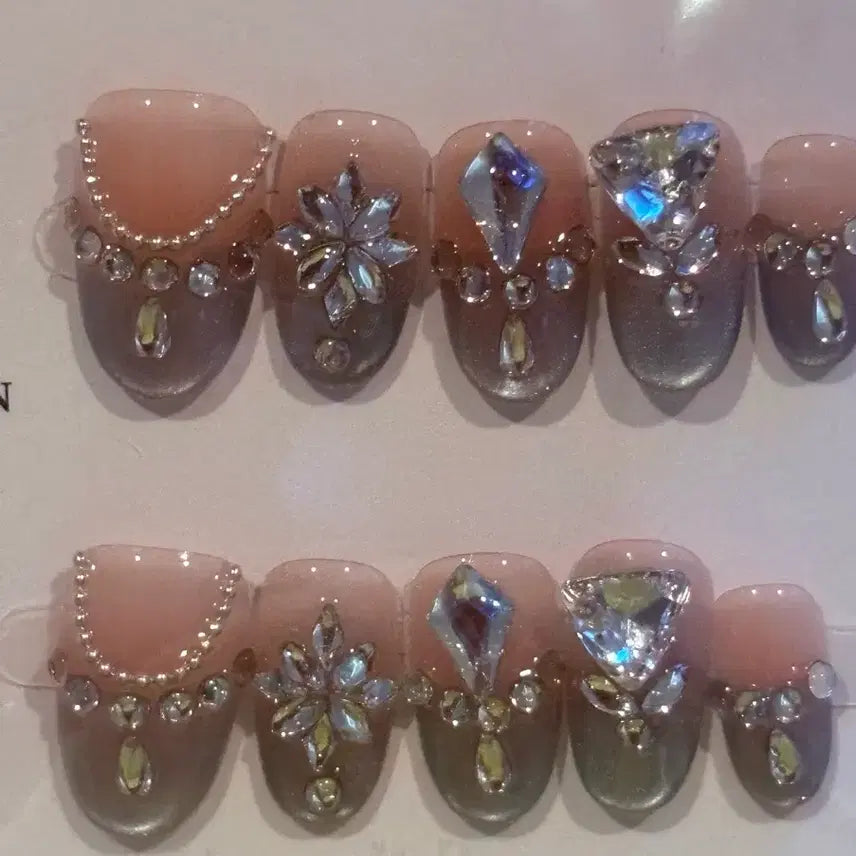 [BUNJANG] Parts Glitter Nail Tips - Size S / 파츠 글리터  네잍팁 S
