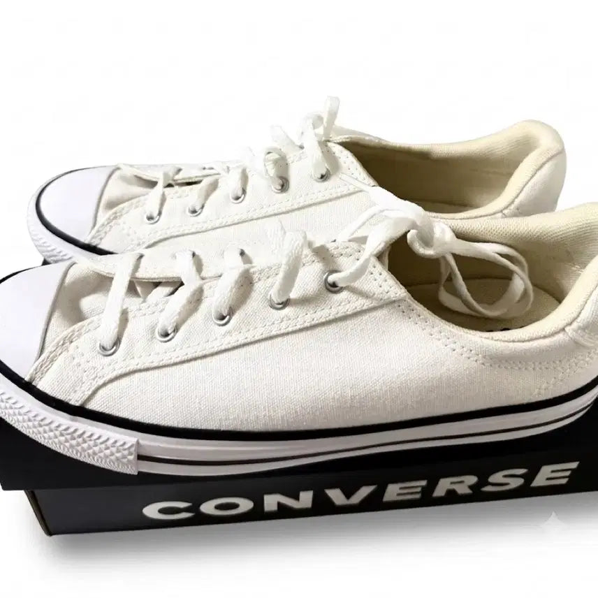[BUNJANG] Converse Chuck Taylor All Star Low White Sneakers / 컨버스 척테일러 올스타 로우 화이트 (새상품)