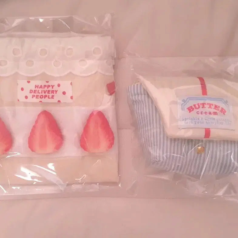 [BUNJANG] Buttercream String Shortcake Pouch, Original Pouch / 버터크림 스트링 쇼트케이크 파우치, 오리지널 파우치