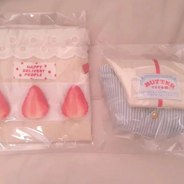 [BUNJANG] Buttercream String Shortcake Pouch, Original Pouch / 버터크림 스트링 쇼트케이크 파우치, 오리지널 파우치