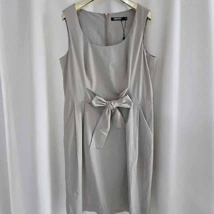 [BUNJANG] DKNY Beige Ribbon Detail Dress / DKNY 원피스