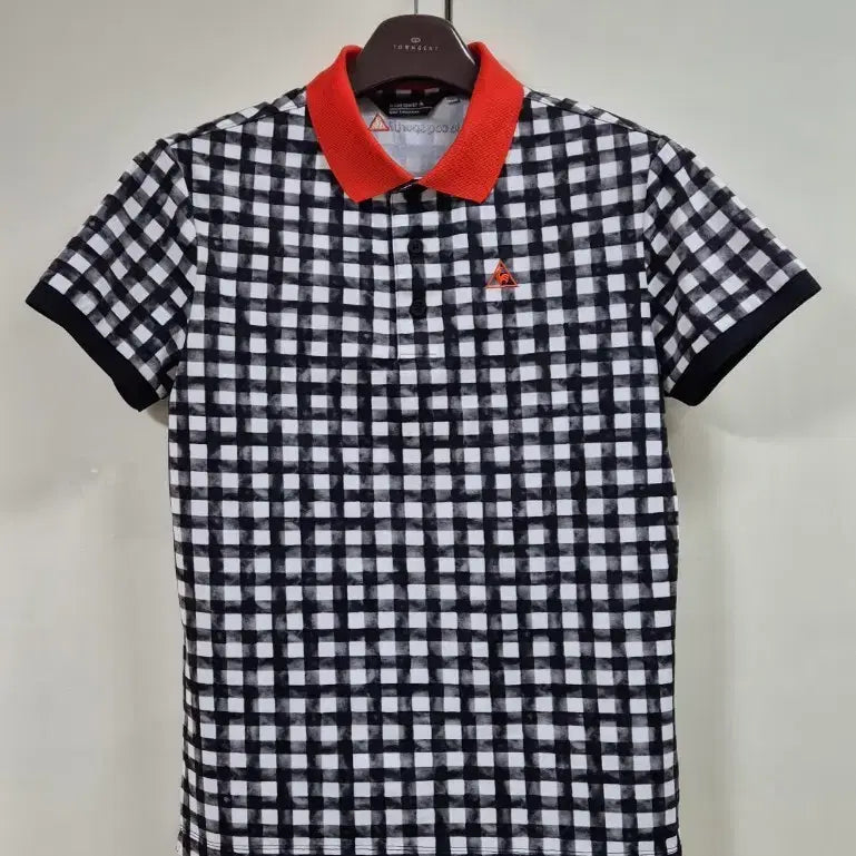 [BUNJANG] Le Coq Sportif Men's Slim Fit Polo Shirt Size 95 / 르꼬끄골프 고급 폴로셔츠 남자 슬림핏 95싸이즈