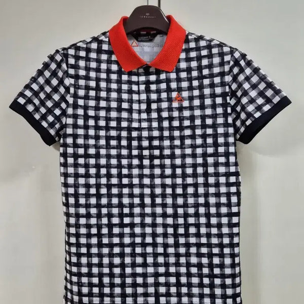 [BUNJANG] Le Coq Sportif Men's Slim Fit Polo Shirt Size 95 / 르꼬끄골프 고급 폴로셔츠 남자 슬림핏 95싸이즈