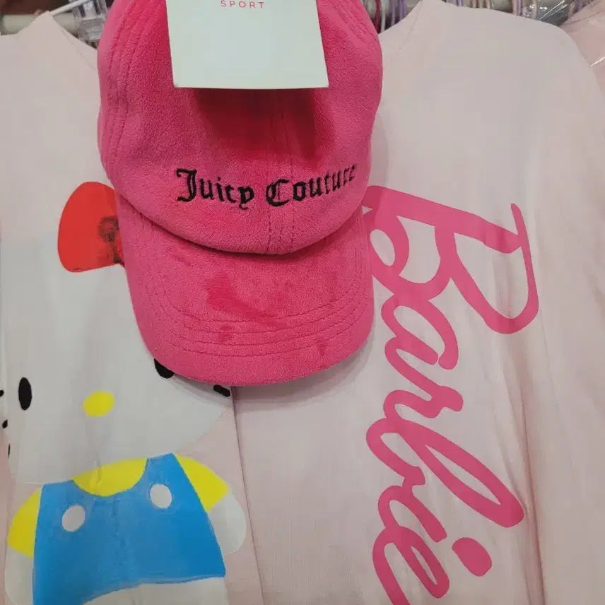 [BUNJANG] Juicy Couture Cherry Pink Ball Cap / 쥬시꾸뛰르 체리핑크 볼캡