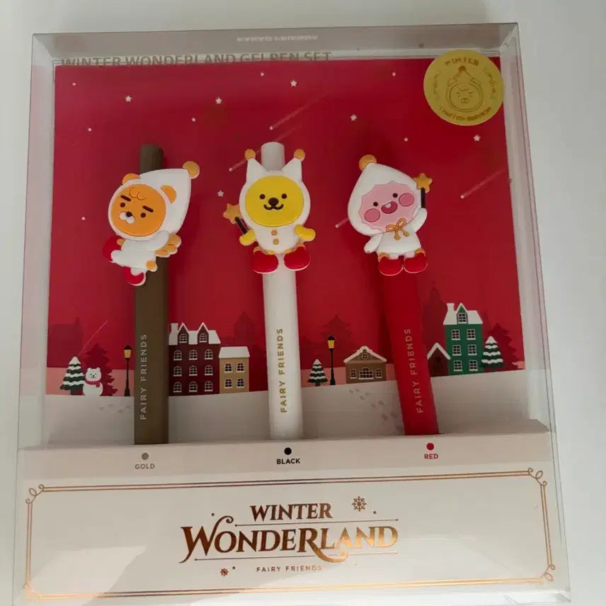 [BUNJANG] Kakao Friends Christmas Ballpoint Pen Set / 카카오프렌즈 크리스마스 볼펜세트